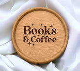 Books & Coffee SVG Design SVG